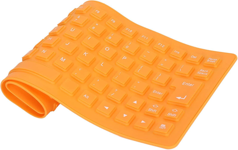 Annadue Leise Klappbare Gaming Tastatur, 85 Tasten Kabelgebundene USB Tastatur, Wasser und Staubabwe