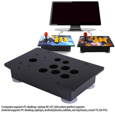 Arcade Game Kit USB Encoder mit geringer Verzögerung PC Joystick DIY Controller Schwarze Acrylscheib