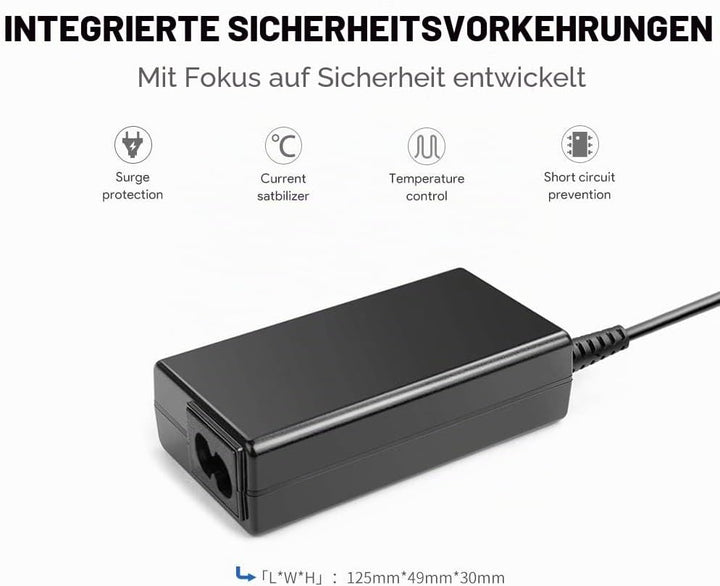 KFD 24V 2,7A Netzteil Ladegerät Ladekabel für Kettler Ergometer Crosstrainer Rudergeräte Heimtrainer