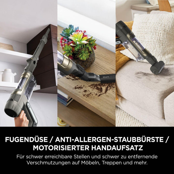 Shark PowerDetect Clean & Empty Akku-Staubsauger, DuoClean Detect, Reverse Clean, 2L-Selbstentleerst