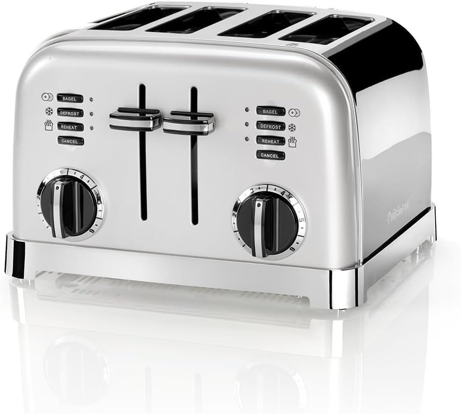Cuisinart CPT180SE Style Collection 4-Schiltz-Toaster, Edelstahl, Silber Pearl, Pearl