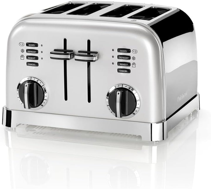 Cuisinart CPT180SE Style Collection 4-Schiltz-Toaster, Edelstahl, Silber Pearl, Pearl