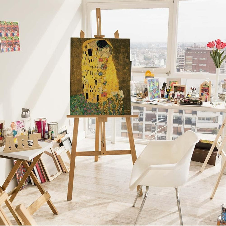 Artnapi Malen nach Zahlen Erwachsene mit Rahmen | DIY Handgemalt | Der Kuss Gustav Klimt | Kit für A