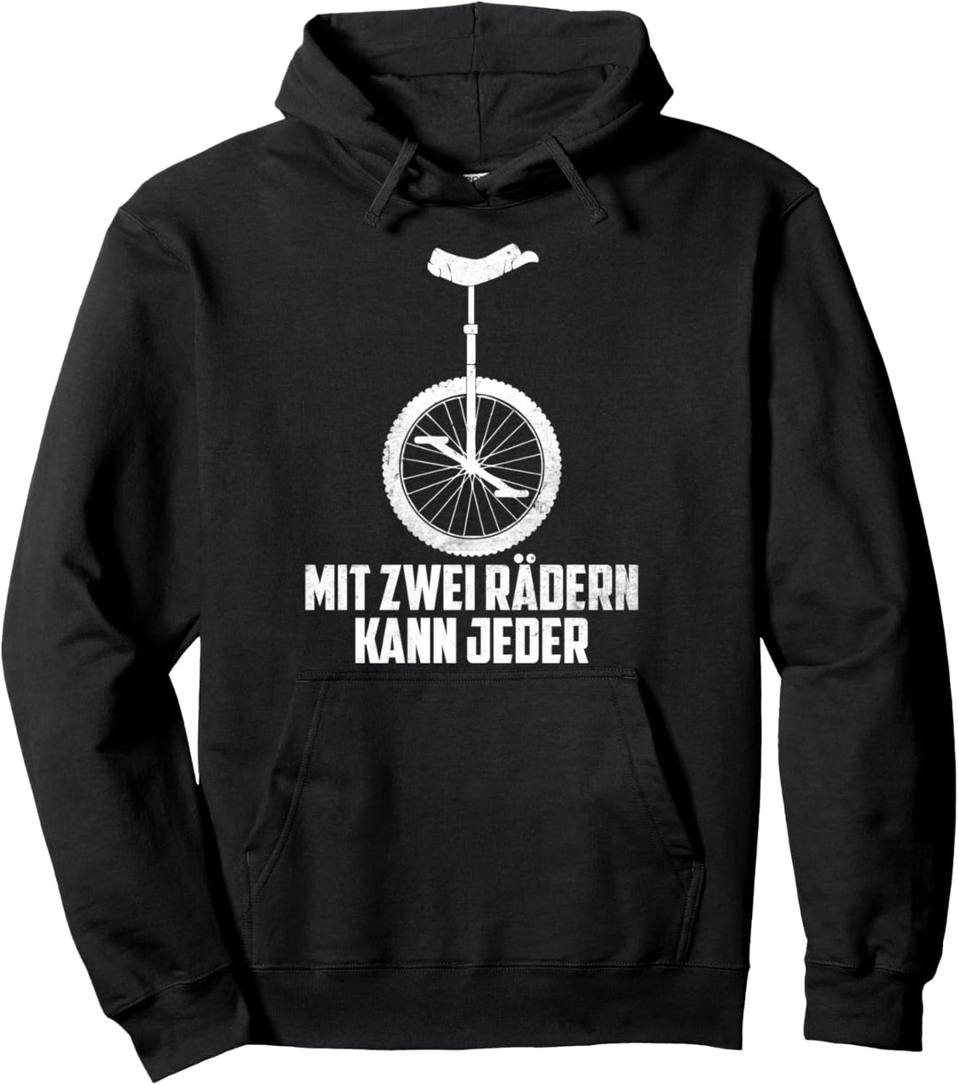 Einrad Einradfahrer Fahrrad Kinder Mädchen retro Spruch Pullover Hoodie