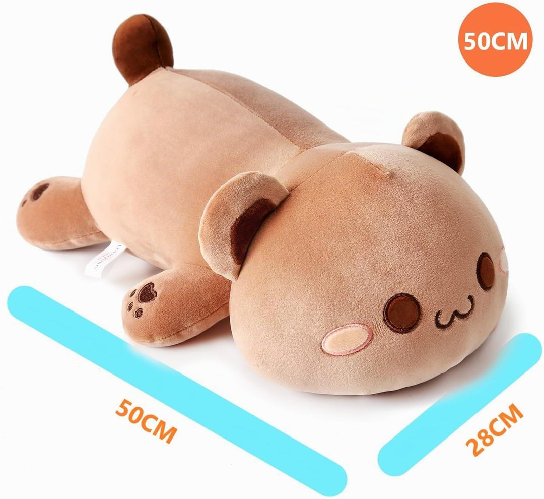 shownicer Plüschtier Braun Bär Kuscheltier Stofftier Kawaii Bär Plüsch, Bär Plüschkissen Spielzeug,
