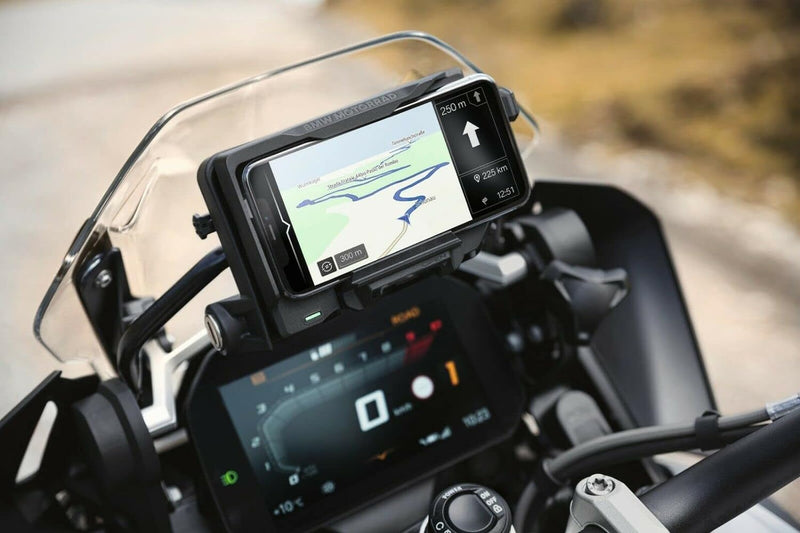 BMW Motorrad Connected Ride Phone Cradle Schwarz Halterung Apple Samsung