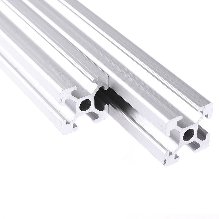 CNCMANS Aluminiumprofil Extrusions 2 Stück 800mm 2020 Alu Profil T-Typ silber eloxier Europäischer S