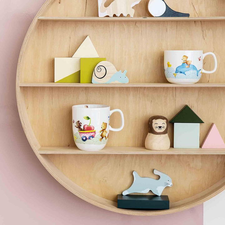 Villeroy & Boch Happy as a Bear Frühstücks-Set 2-teilig – Flacher Kinderteller (20 cm) und Kindertas