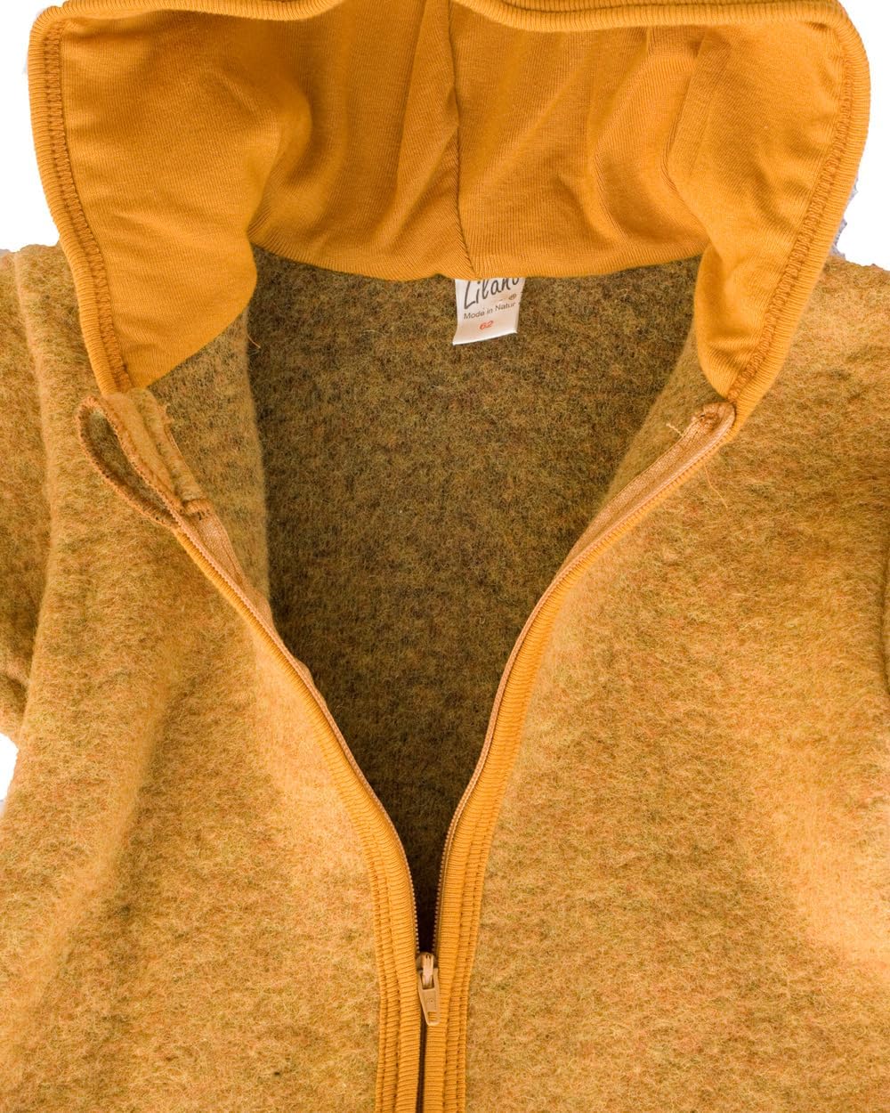 Lilano Wollfilz Winteranzug mit gefütterter Kapuze, 80% Wolle, 20% Bio-Baumwolle, Unisex, Natur, 3-6