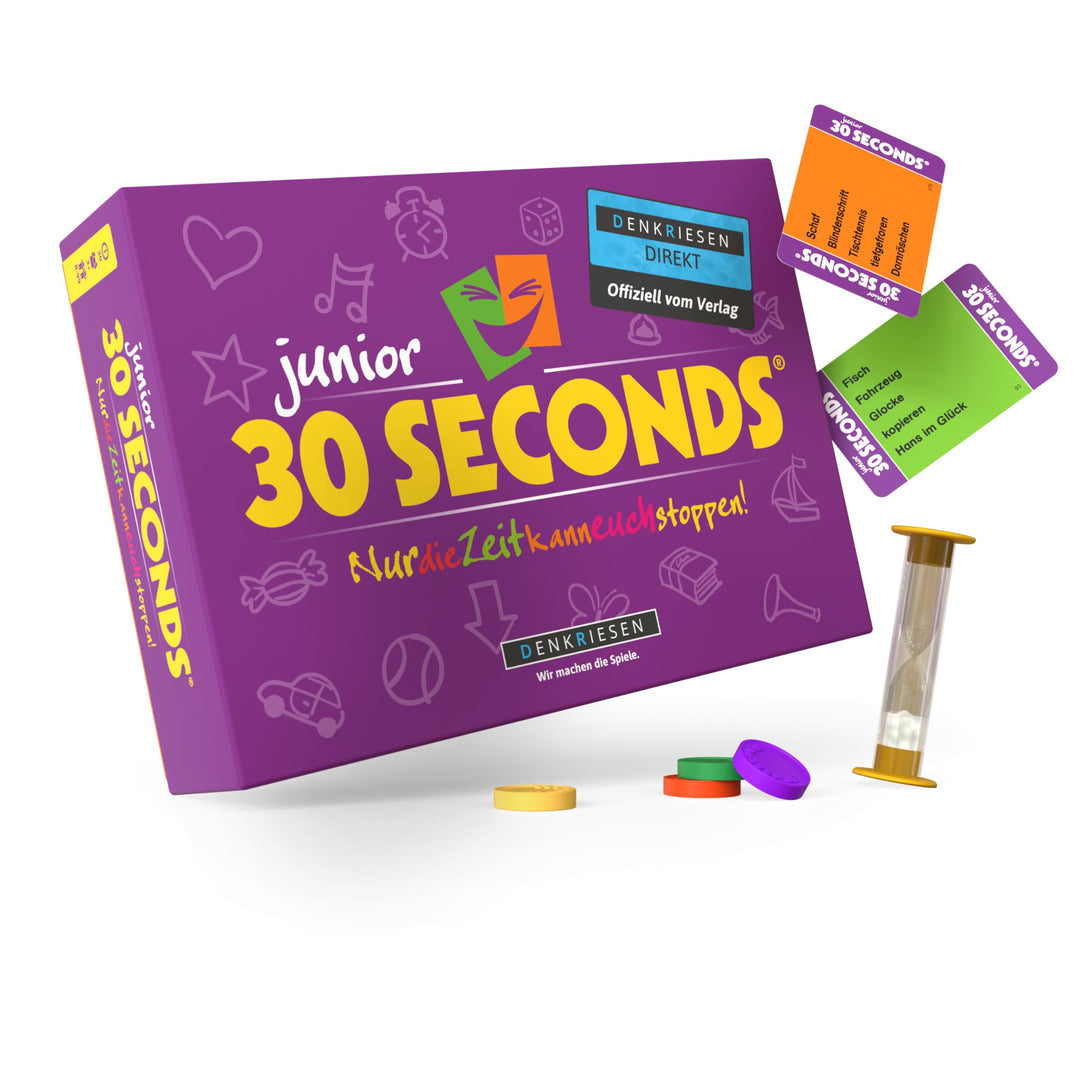30 Seconds® Brettspiel - Nur die Zeit kann euch stoppen! Gesellschaftsspiel direkt und offiziel vom