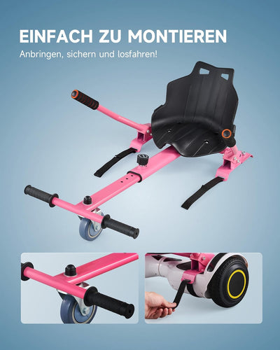 CO-Z Hoverboard Sitz Hoverkart Gokart Sitz für 6,5 Zoll 8,5 und 10 Zoll Hoverboards Sitzscooter Sitz