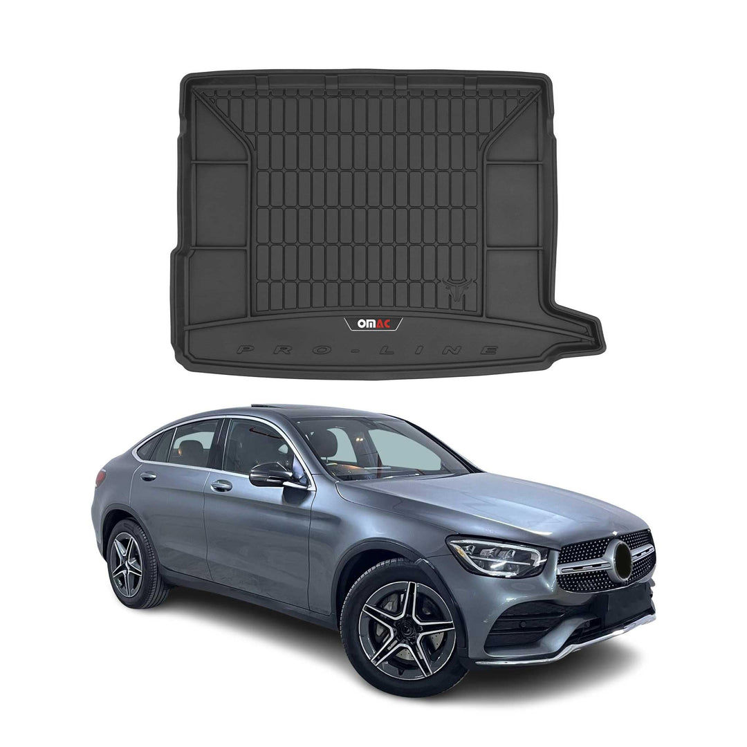 OMAC Gummi Kofferraumwanne kompatibel mit Mercedes GLC X253 2015-2019 TPE Laderaumwanne