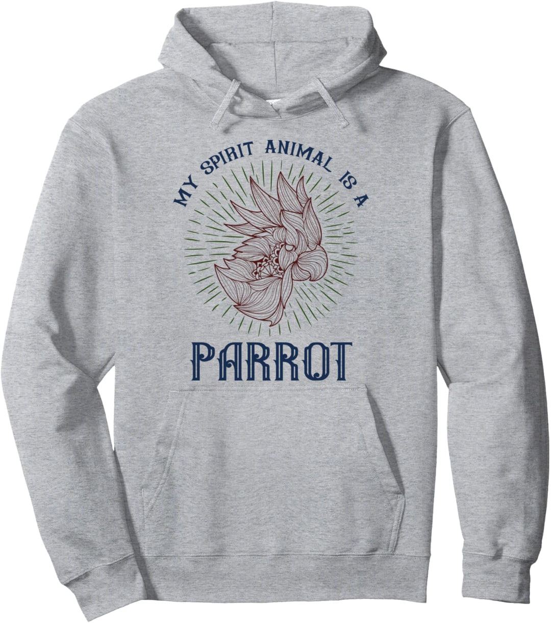 Mein Geisttier ist ein Papagei Pullover Hoodie