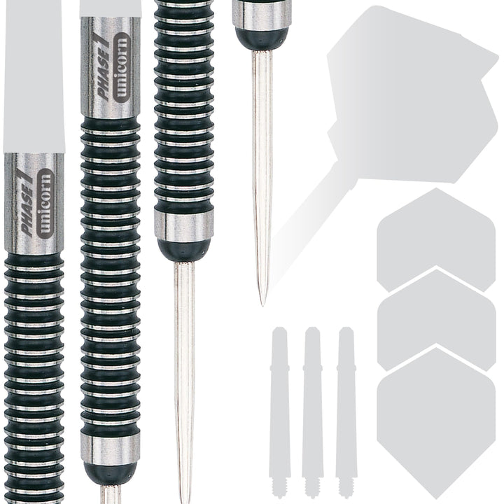 Unicorn Dart-Barrels mit Stahlspitze, Evolution Serie Phase 1, 2, 3, 5 und 6, natürliche 90%, 95% un