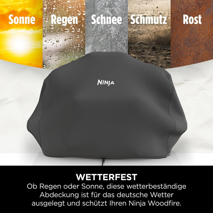 Ninja Woodfire Grillabdeckung für Outdoor Grill OG701 Schwarz Wetterschutz