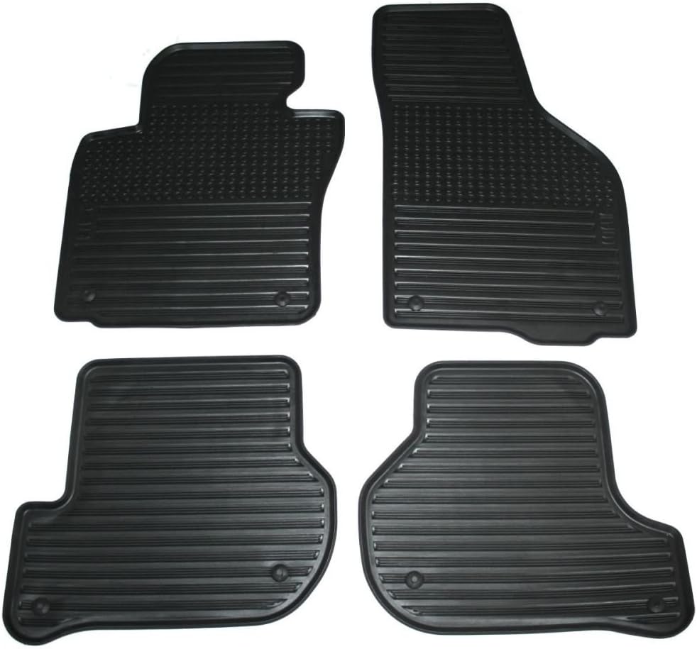 Skoda DCC600002A Gummi Fussmatten 4X Gummimatten Original Allwettermatten schwarz mit Schriftzug