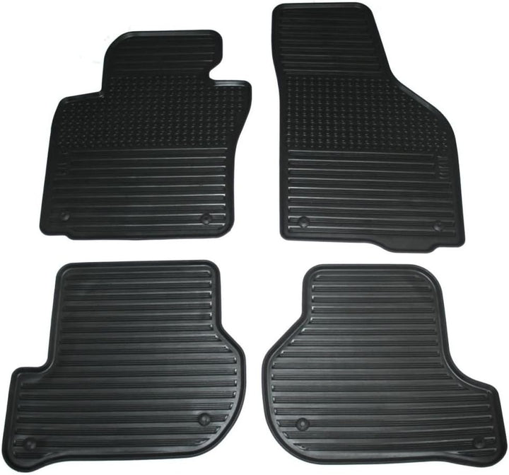 Skoda DCC600002A Gummi Fussmatten 4X Gummimatten Original Allwettermatten schwarz mit Schriftzug