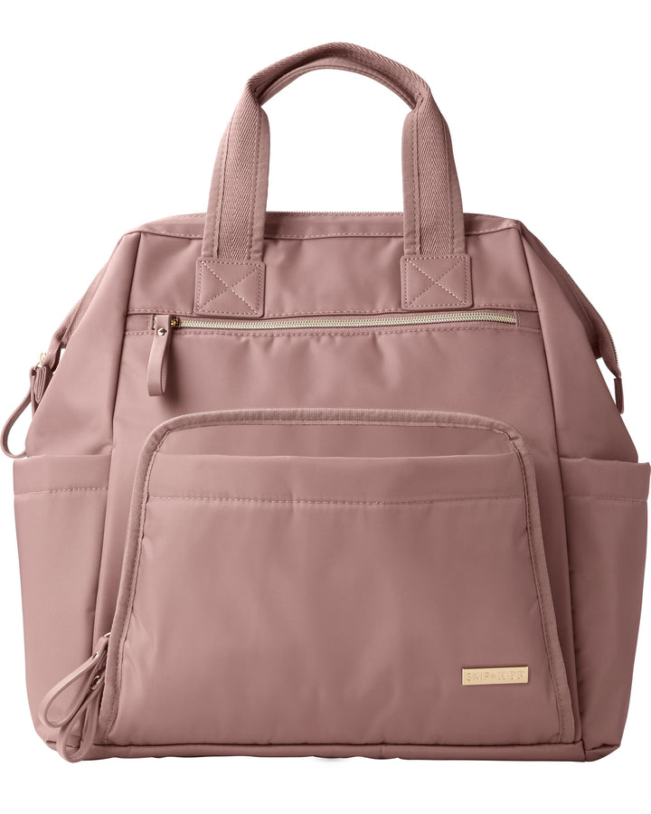 Skip Hop Wickeltaschen-Rucksack: Mainframe grosse Kapazität, breite offene Struktur mit Wickelunterl