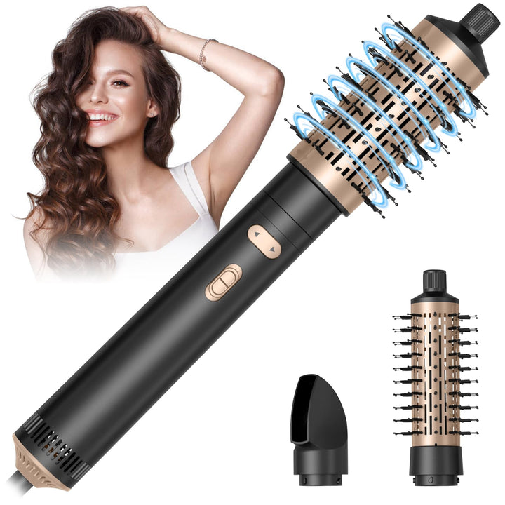 Warmluftbürste Rotierend Set, 3 in 1 Air Styler mit Föhnbürste, Warmluftbürste, Haartrockner Thermal