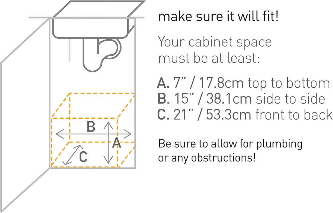 simplehuman, 35cm, herausziehbarer Schrank-Organisator B 35 cm x H 15,2 cm x L 50,8 cm Grau, B 35 cm