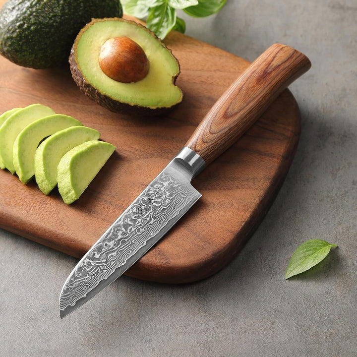 Wakoli EDIB Pro Premium 5er Damastmesser-Set mit 8-20 cm Klingen gefertigt aus 67 Lagen echtem Damas