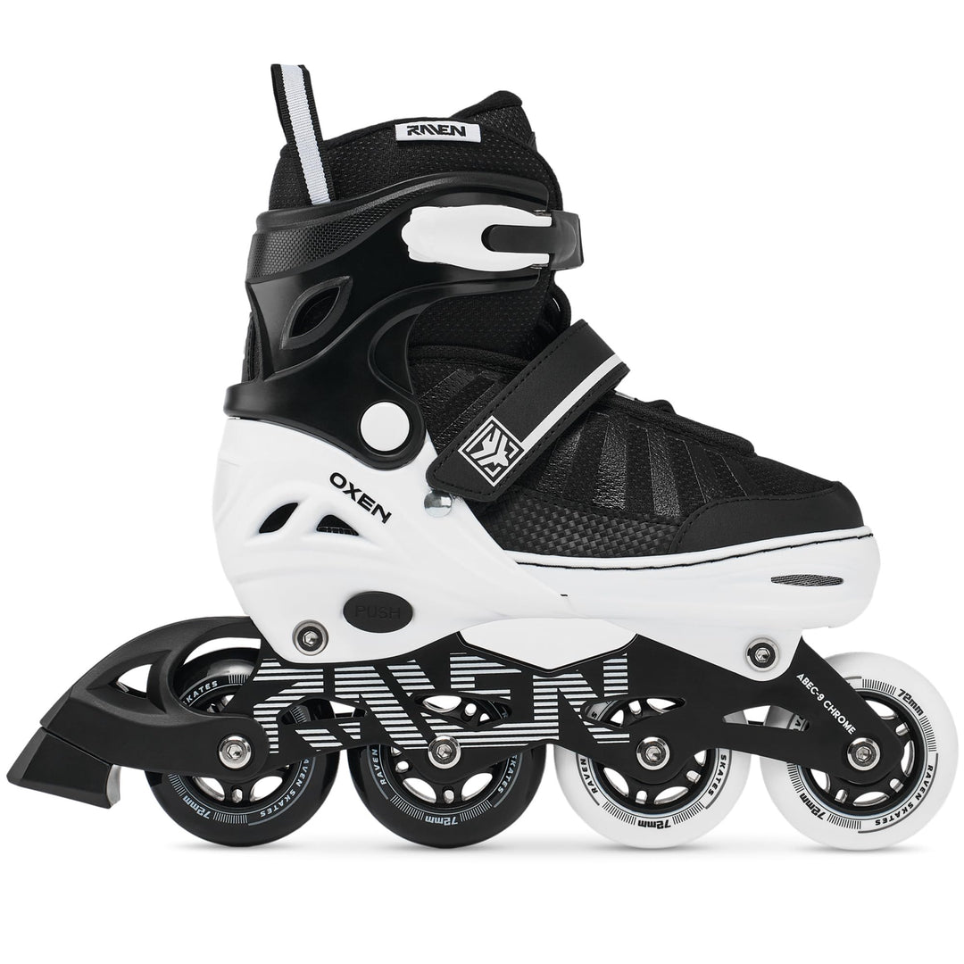 RAVEN Inline Skates Inliner für Kinder und Erwachsene OPTIONAL 2in1 mit Schlittschuhen verstellbar O