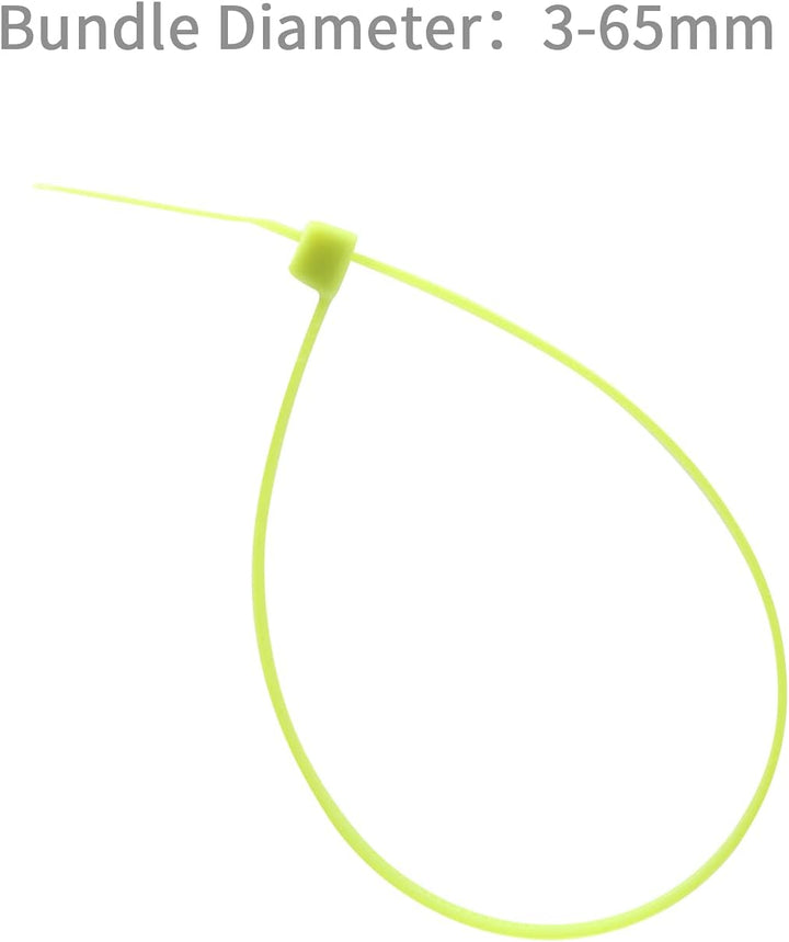 XINGO 500 Stück Kabelbinder Apfelgrün, 250mm x 3.6mm, 18,2 kg Zugfestigkeit, UV-beständig, Selbstsic