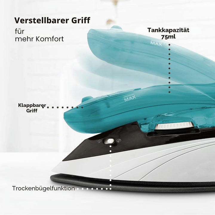 Grunkel 8426156015668 Reisebügeleisen, Stahl und Kunststoff, Bunt Plancha_PADRE, Plancha_PADRE