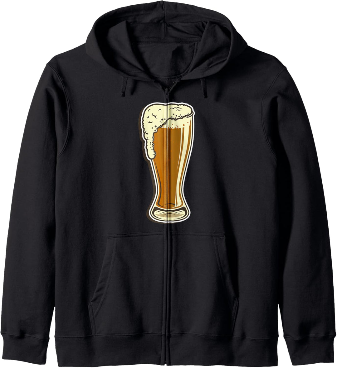 Weizenbierglas mit perfektem Bierschaum Goldgelb Weizenbier Kapuzenjacke