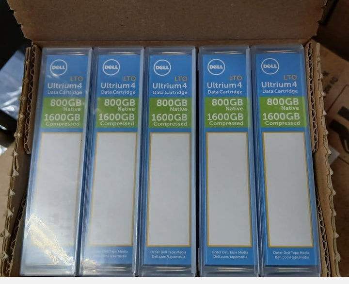 Dell LTO-4 Tape 341-4641 Ultrium-4 800GB/1.6TB Data Cartridge Tape (5 PK)