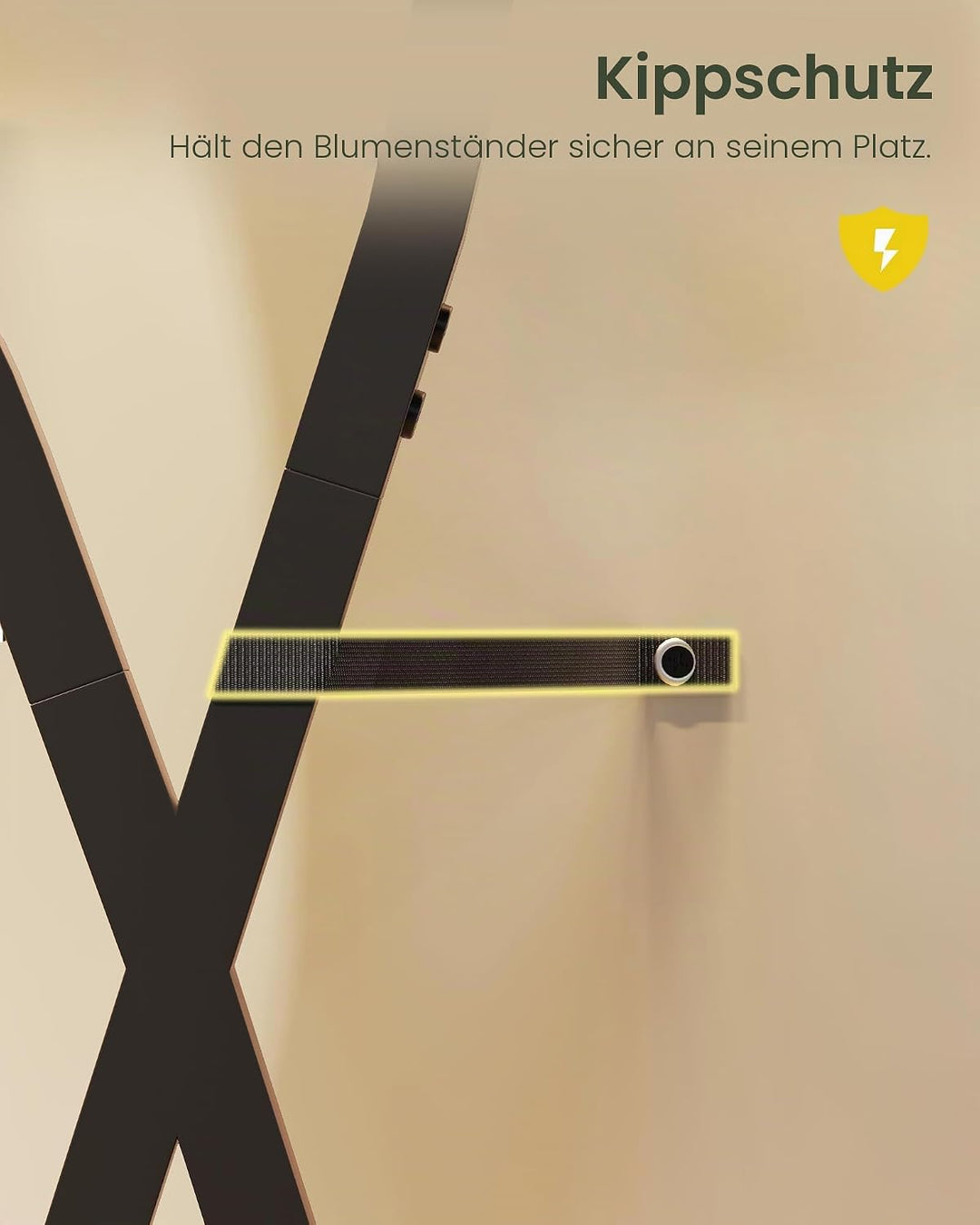 CHOEZON Blumenständer mit Pflanzenlampe, 7-stufiges Pflanzenregal aus Spanplatten, dimmbares LED Pfl
