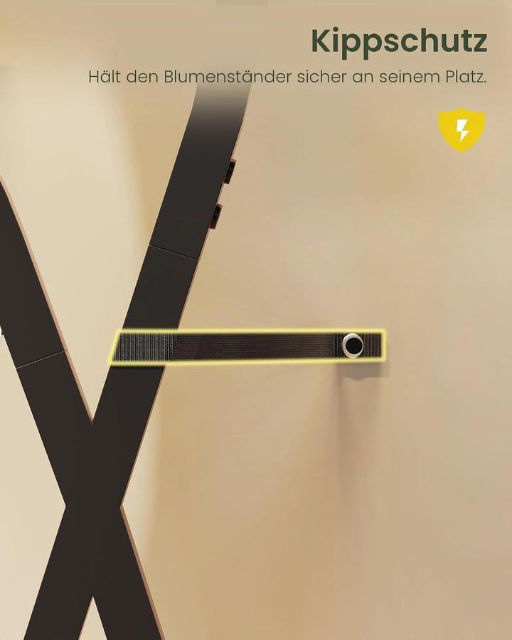CHOEZON Blumenständer mit Pflanzenlampe, 7-stufiges Pflanzenregal aus Spanplatten, dimmbares LED Pfl