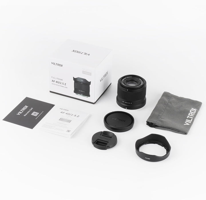 VILTROX 40mm f/2,5 F2,5 Z Objektiv Vollbild Weitwinkel Autofokus Objektiv Kompatibel mit Nikon Z-Mou