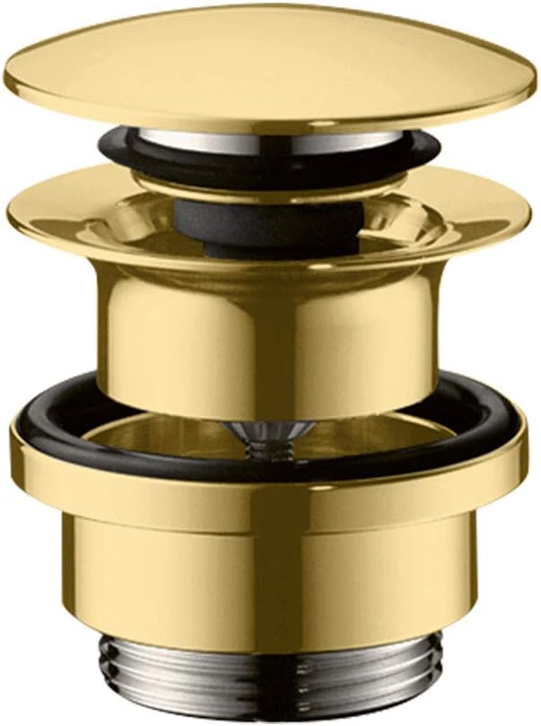 hansgrohe Ablaufgarnitur Push-Open für Waschtisch- und Bidetmischer Polished Gold Optik Polished Gol
