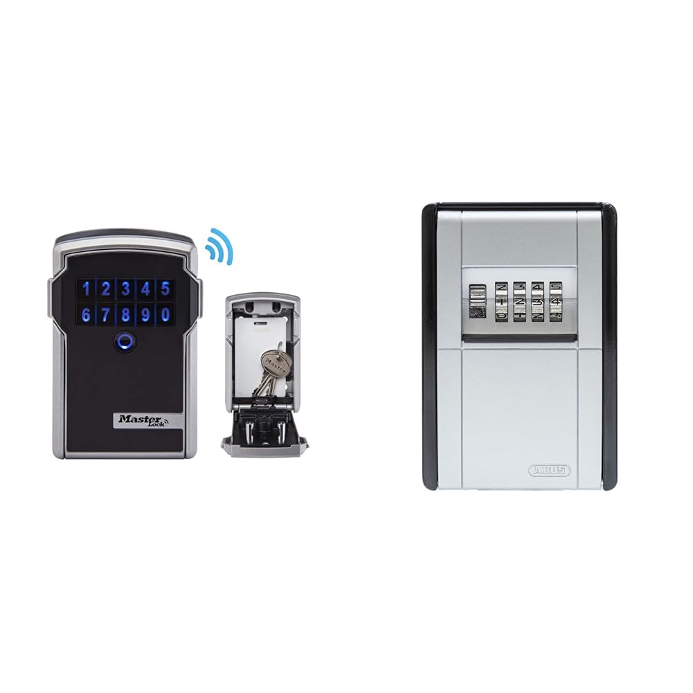 Master Lock Smart Connected Schlüsseltresor & ABUS KeyGarage 787 - Schlüsselbox zur Wandmontage - fü
