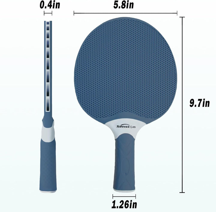 Senston Tischtennisschläger Set, professionelle Tischtennisschläger mit 3 Bällen, Ping Pong Paddel S