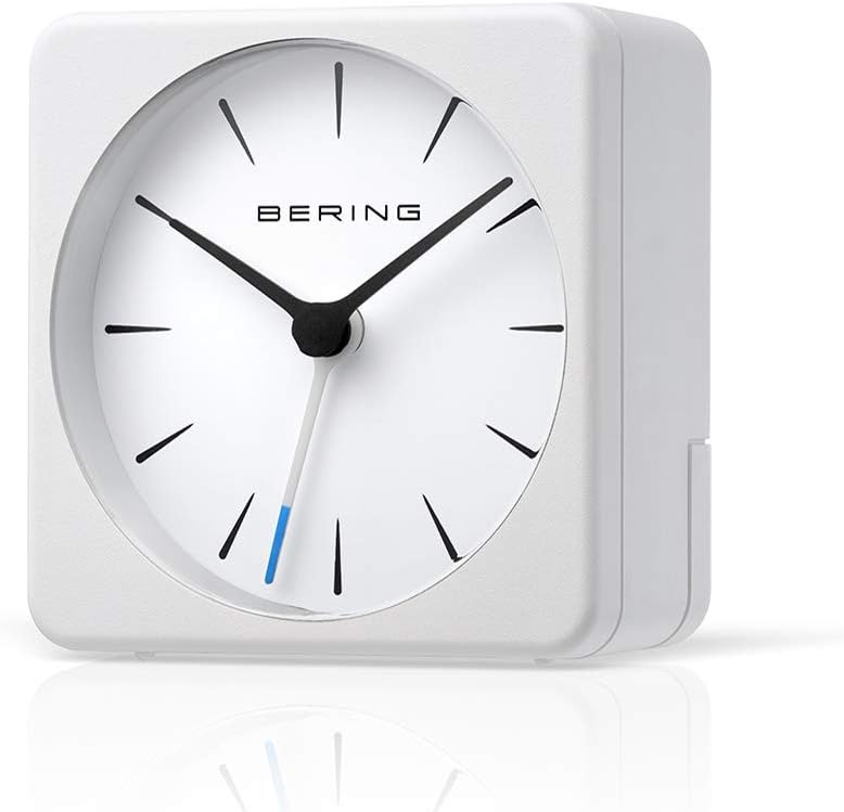 BERING Damen und Herren Alarmclock Quarz Movement - Home Decor Collection mit Kunststoff Glas 90066-