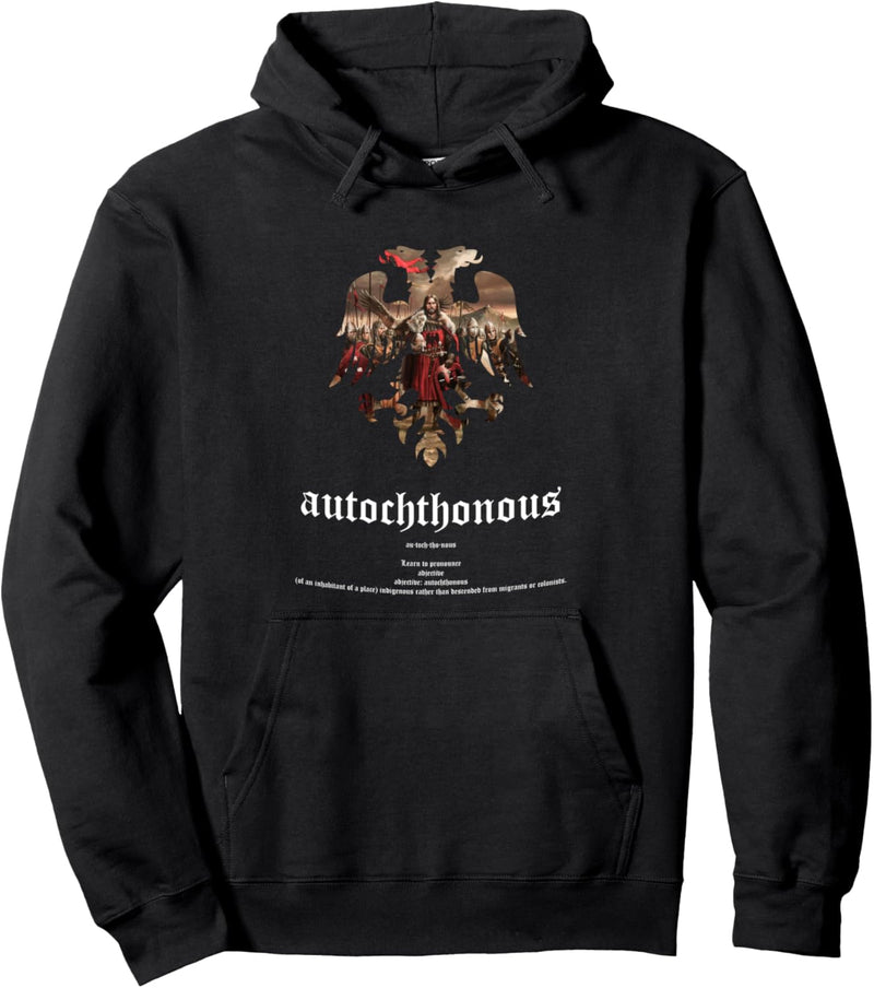 Albanian Eagle Autochthonous Pullover Hoodie