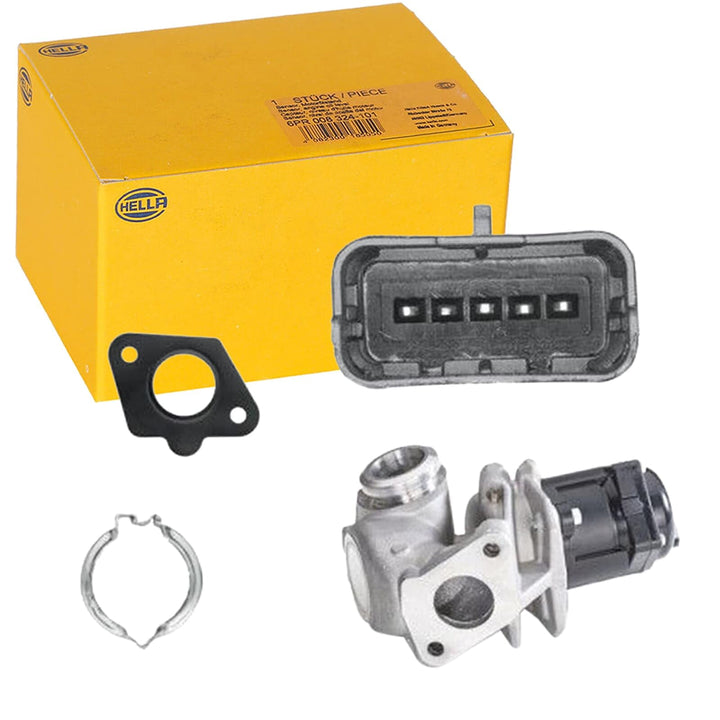 HELLA 6NU 010 171-111 AGR-Ventil - 12V - elektrisch - mit Dichtung - mit Schelle