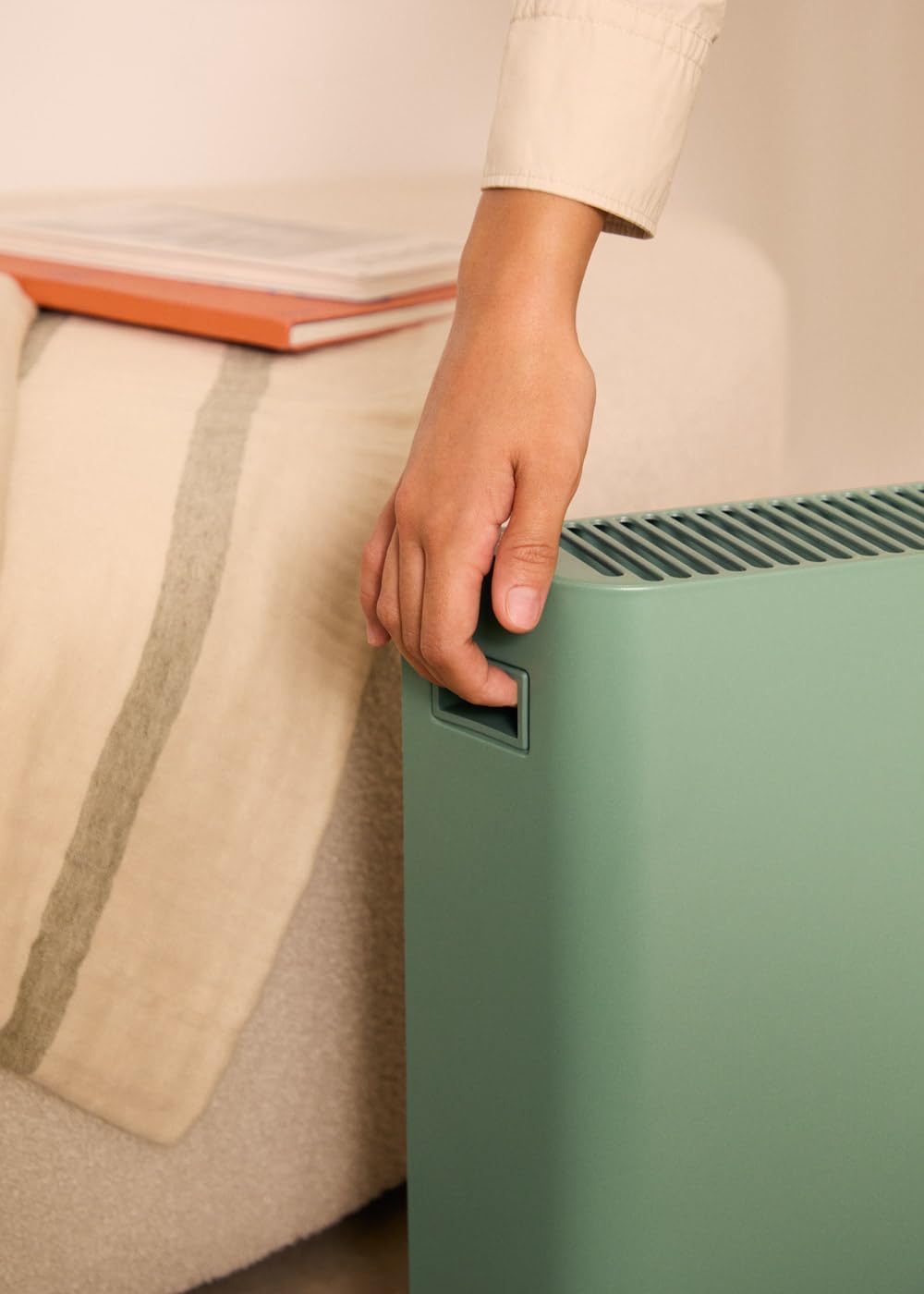 CREATE/WARM HANDY COLOURS/Konvektorheizung Salbeigrün/Ventilator- und Warmluftfunktion, Räume bis zu