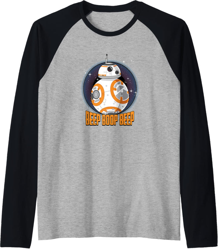Star Wars BB-8 Beep Quote Circle Design Raglan