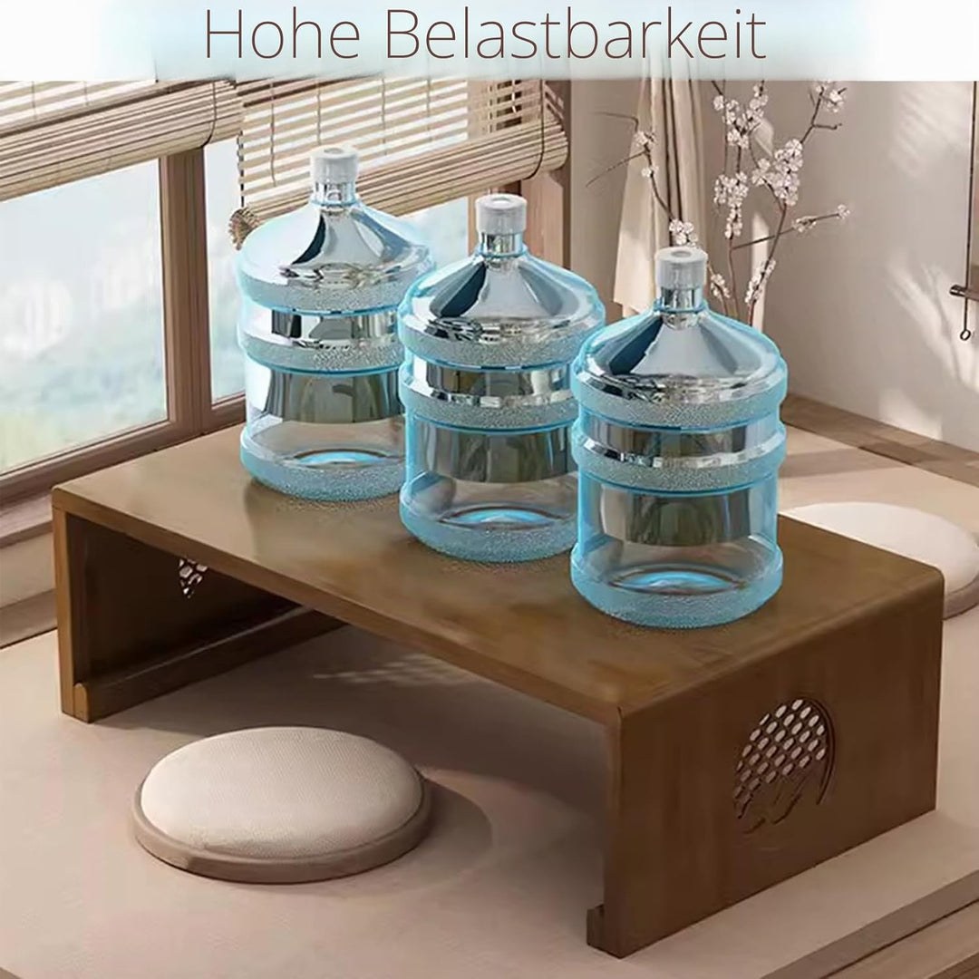 Chinesischer Tee-Bodentisch aus Bambus,japanischer Faltbarer Couchtisch,Altartisch Meditation,niedri