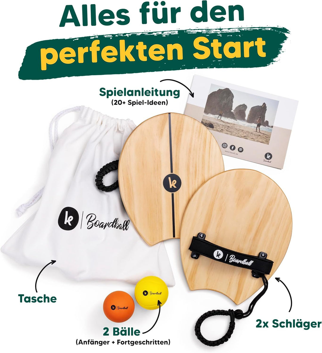 two46 Boardball | Klettballspiel war gestern - Das Neue Outdoor Spiel für Kinder &amp; Erwachsene | Erfu