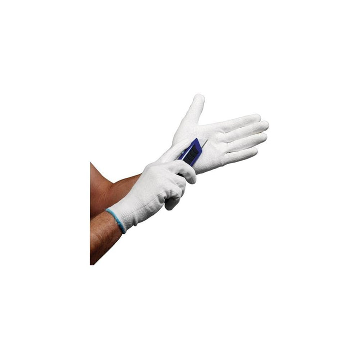 Asatex 3710 6 Klasse 3 Schnittschutzhandschuhe, weiss, 7, 7