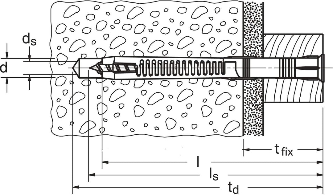 fischer 88762 Universal-Rahmendübel FUR 10 x 230 T