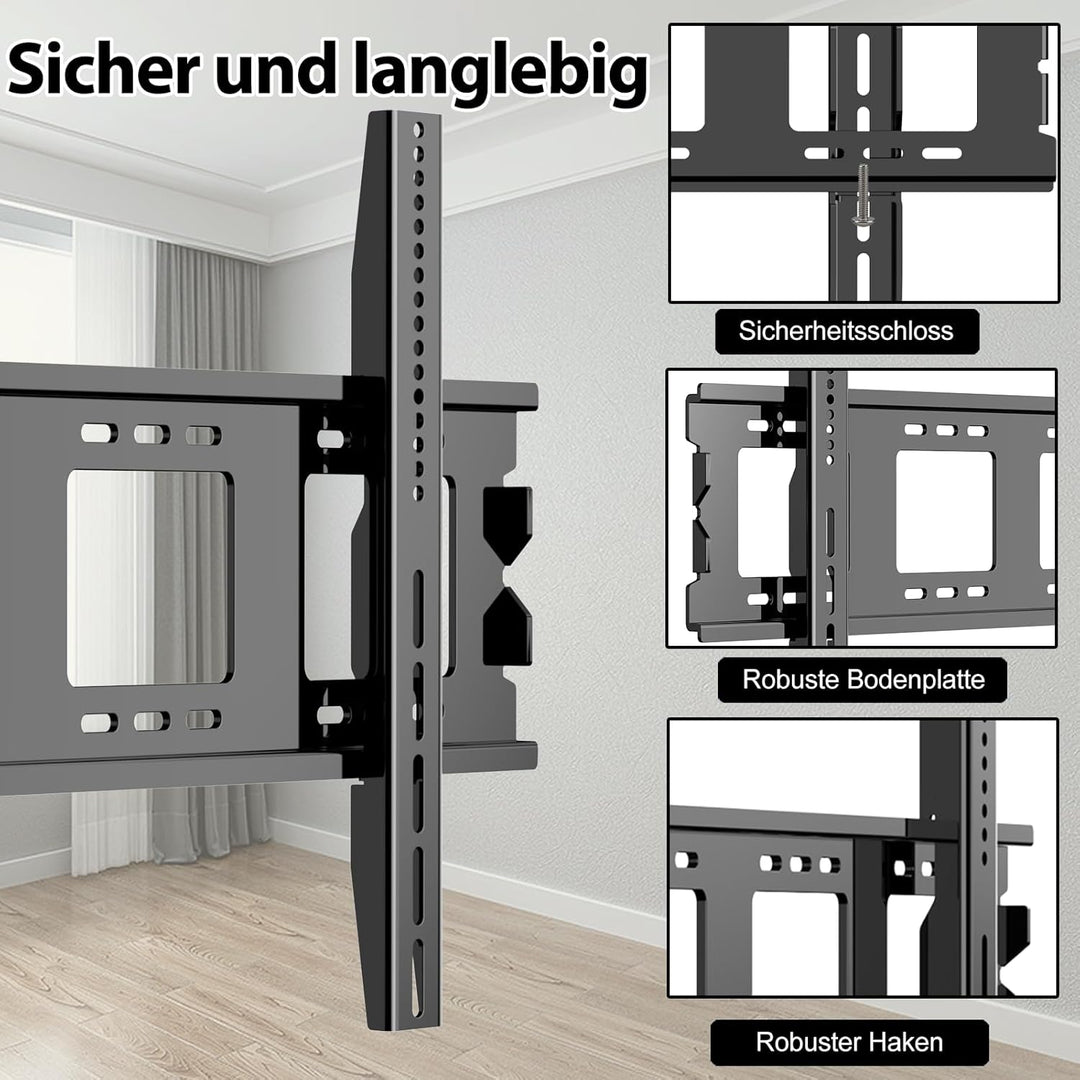TV Wandhalterung Fest für 50-120 Zoll Schwer Curved Flachbildfernseher max VESA 900x600mm hält bis z