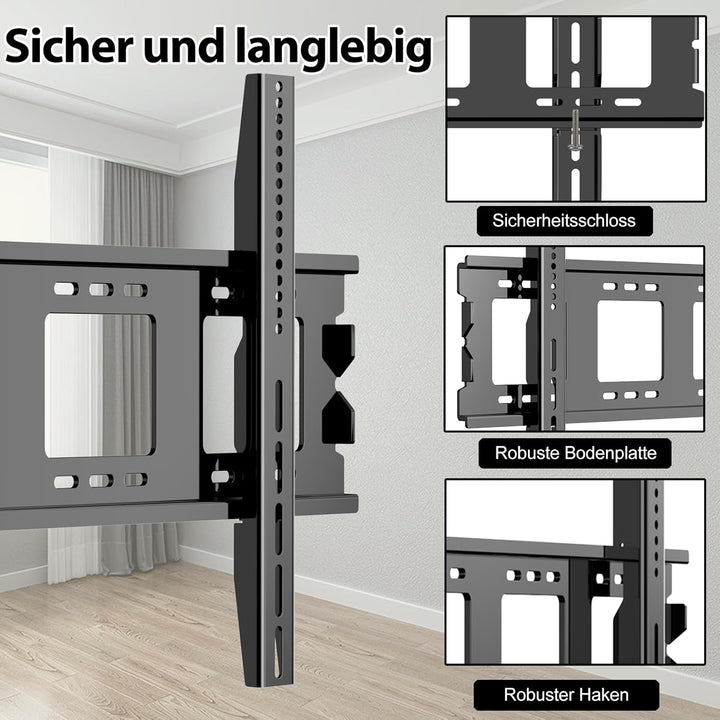 TV Wandhalterung Fest für 50-120 Zoll Schwer Curved Flachbildfernseher max VESA 900x600mm hält bis z