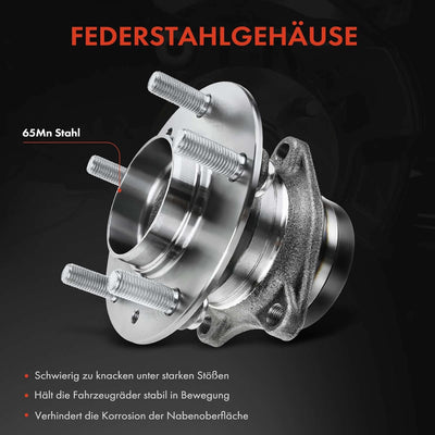 Frankberg 1x Radnabe Radlagersatz Hinterachse Kompatibel mit 6 Hatchback GH 1.8L-2.5L 2007-2013 6 Ko