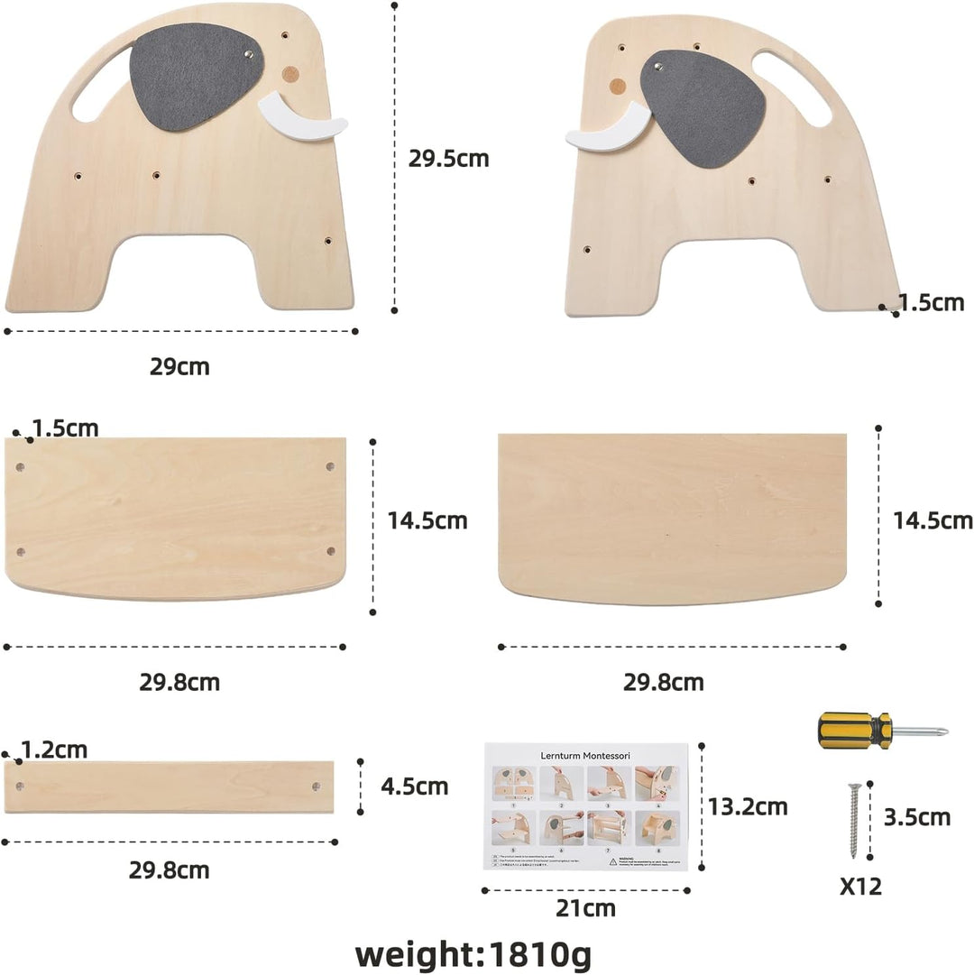 Promise Babe Tritthocker für Kinder Holz Lernturm Montessori Für Kinder Tritthocker 2 Stufen Baby Kl