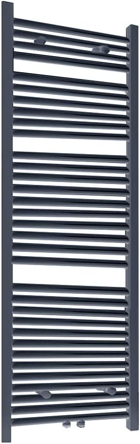 S SIENOC 600 x 1600 mm Anthrazit mittelanschluss Badheizkörper handtuchhalter Heizkörper Handtuchwär